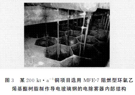 图3 某２００ｋｔ·ａ－１铜项目电除雾器内部结构